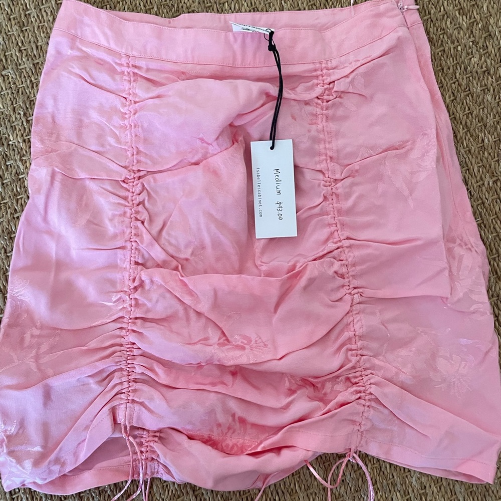 Skylar + Madison pink floral cinch skirt